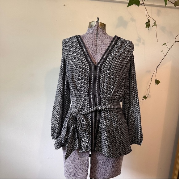Max Studio Tops - Max Studio Boho Patterned Blouse